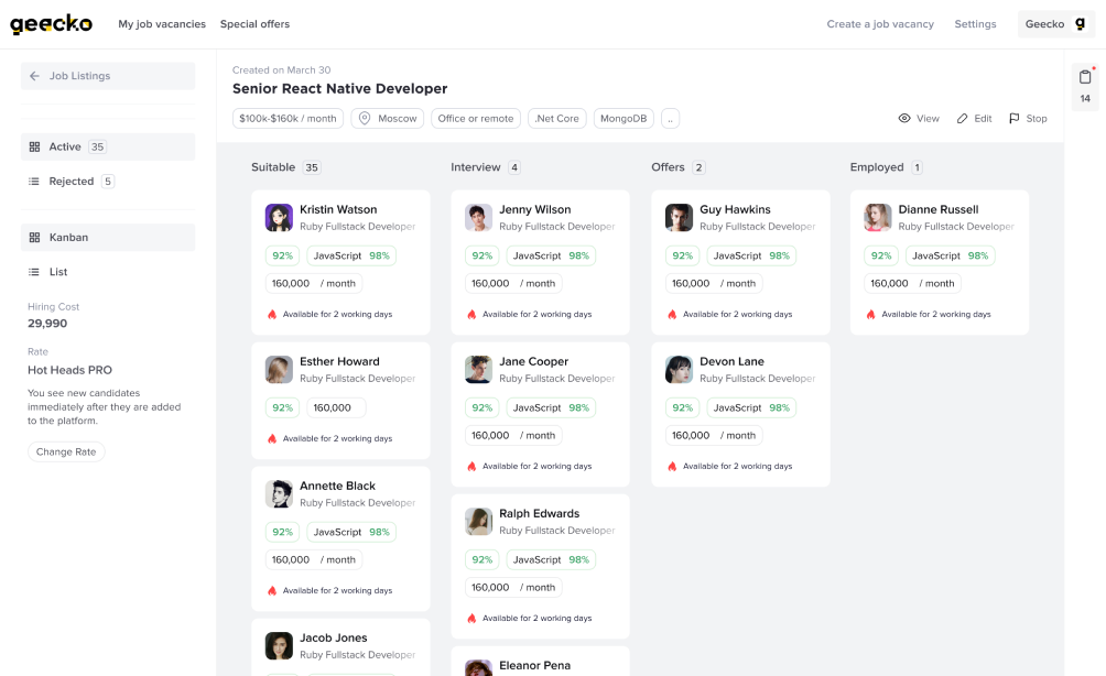 Archive: recruiting kanban board